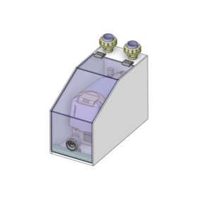 Membranpumpen Spritzschutzbox